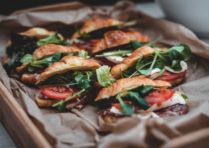 Vegetable filled croissants