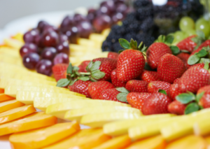 Fruit and cheese platter