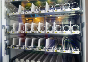 Empty vending machine