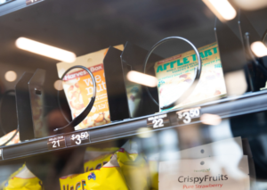 Food in vending machine