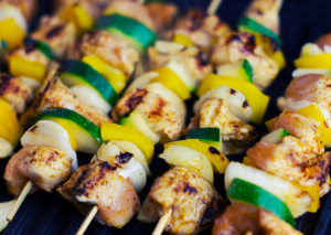 Vegetable barbecue stick