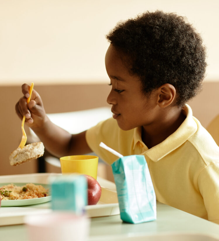 boy eating food