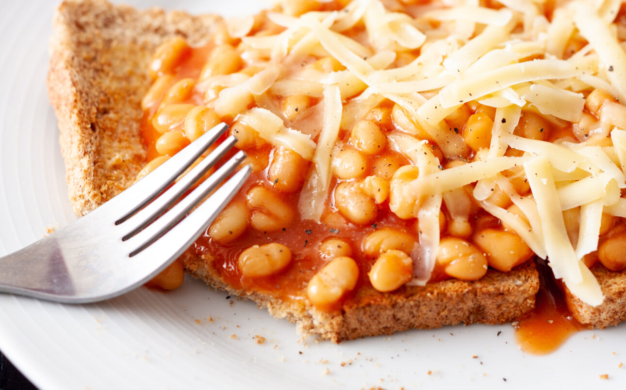 baked beans and cheese