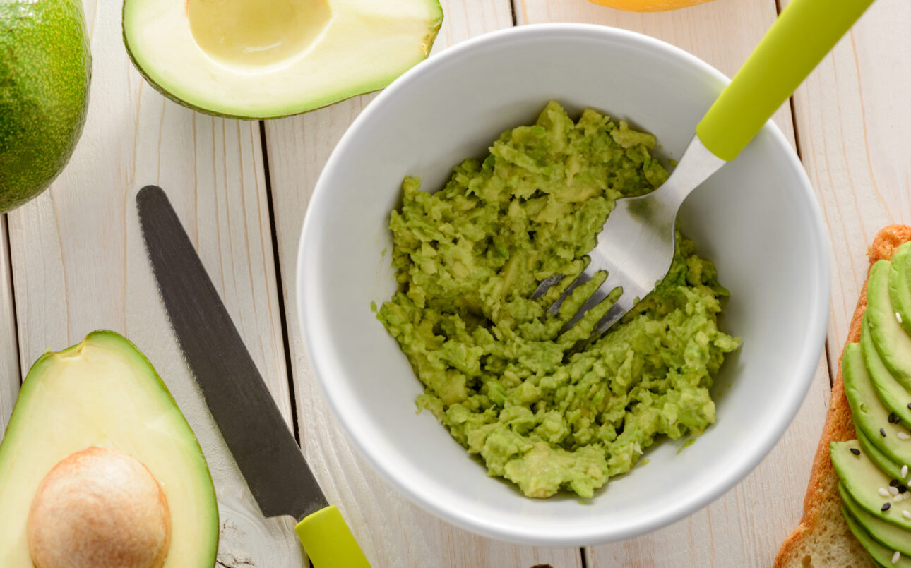 mashed avocado