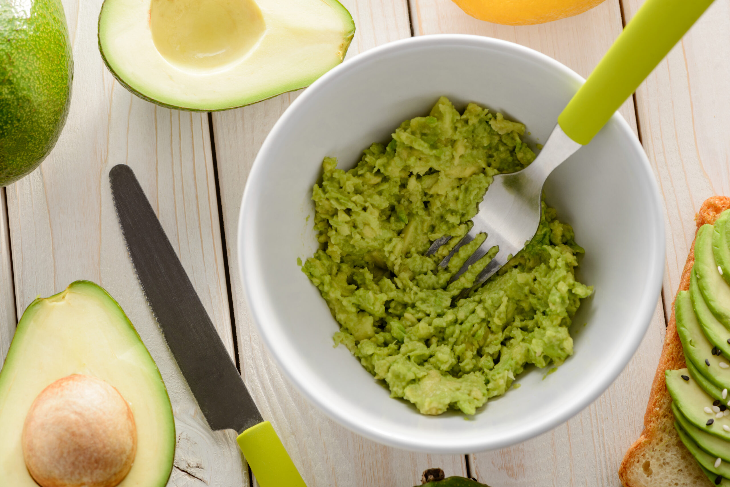 mashed avocado