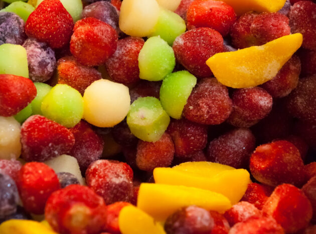 Mixed frozen fruit