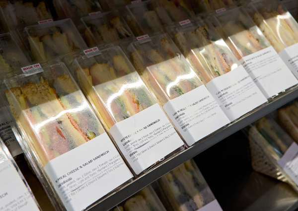 Pre-packaged sandwiches