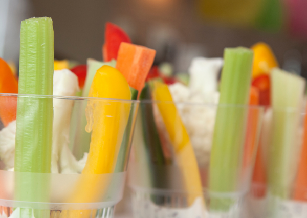 Veggies sticks in a cup