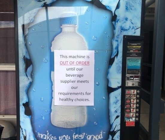 out of order vending machine