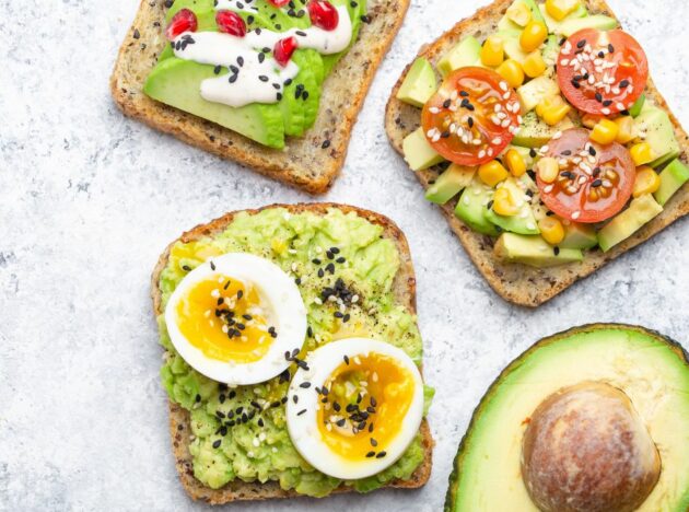 Toast with savoury toppings