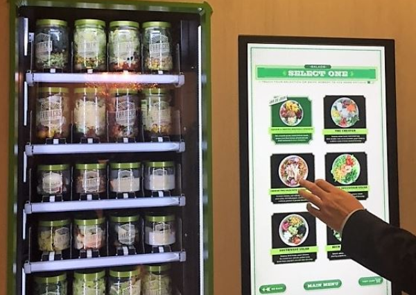 Vending machine touch screen