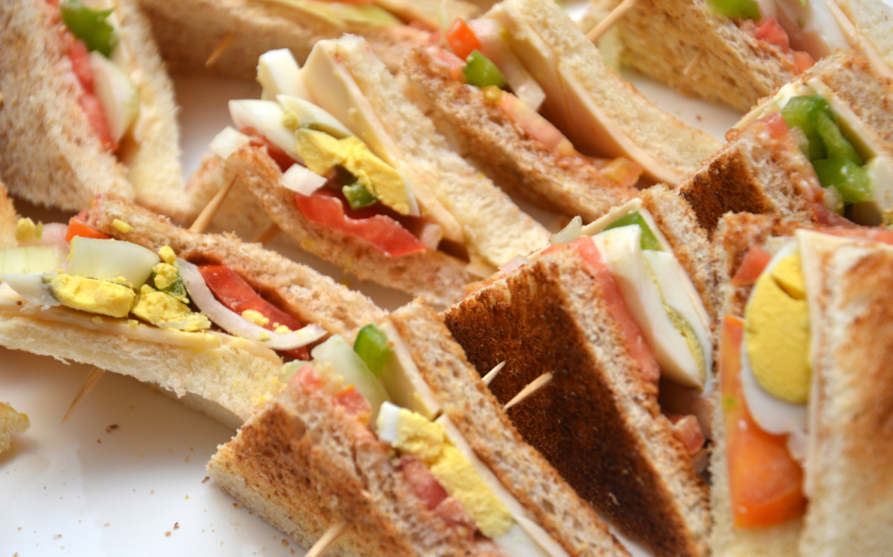 triangle sandwiches