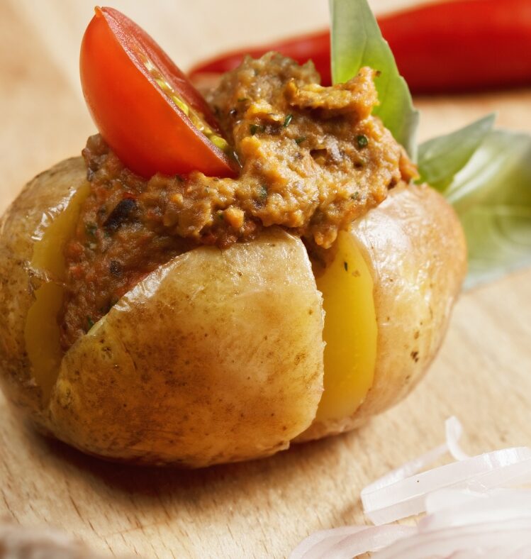 vegan dahl Jacket potato