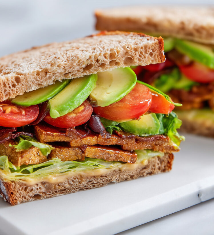 vegetable packed sandwich
