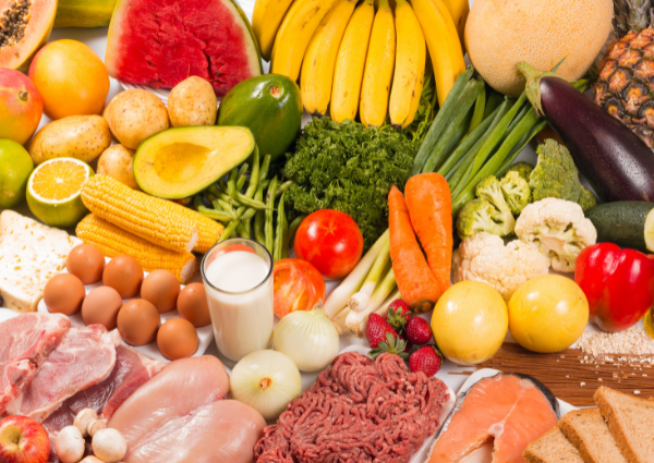 Vegetables, fruit spread