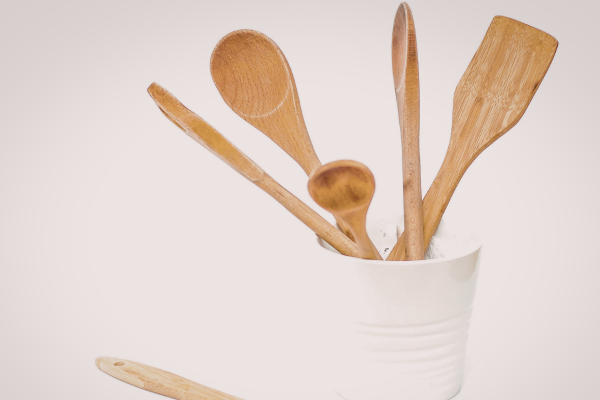 Wooden kitchen utensils